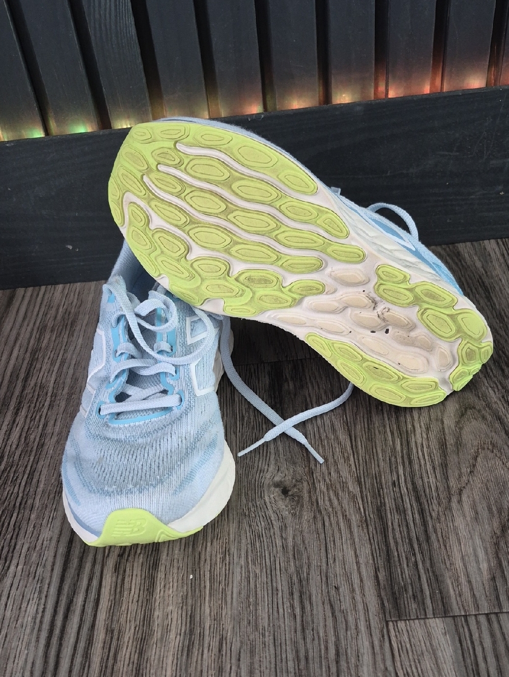 New Balance Fresh Foam 680 Women's Light Blue Running Shoes - Picture 5 of 6